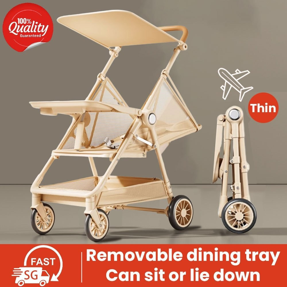 กระเป๋าเก็บรถเข็นเด็ก 16 อายุ 2 ทาง รถเข็นเด็กพับได้ รถเข็นเด็ก Kereta bayiHT99 1MBI