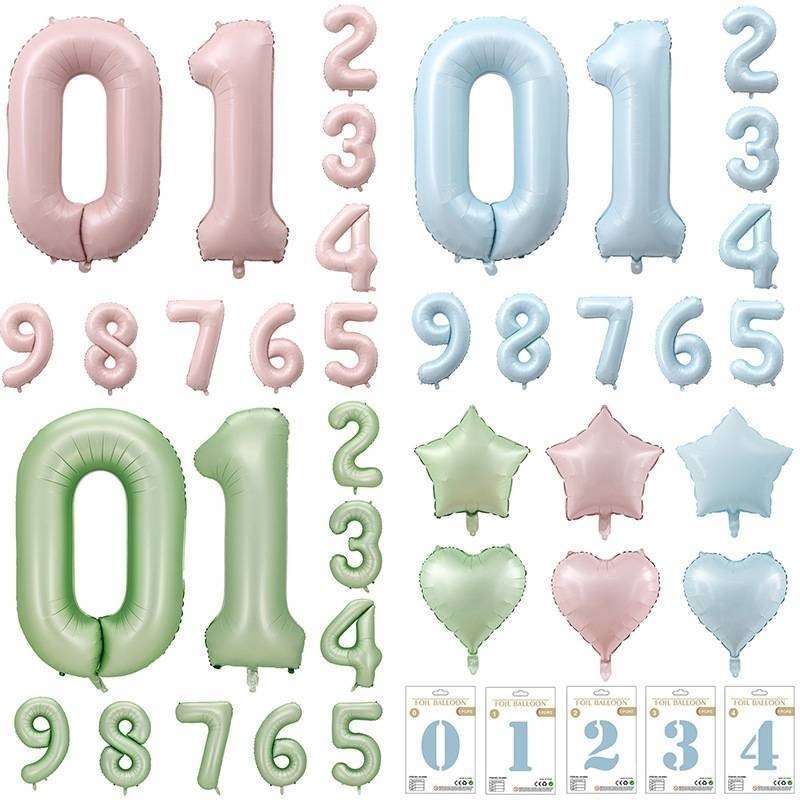 ลูกโป่งฟอยล์ หัวใจ สีพาสเทล​ ขนาด​ 10นิ้ว​, 18นิ้ว สำหรับตกแต่ง