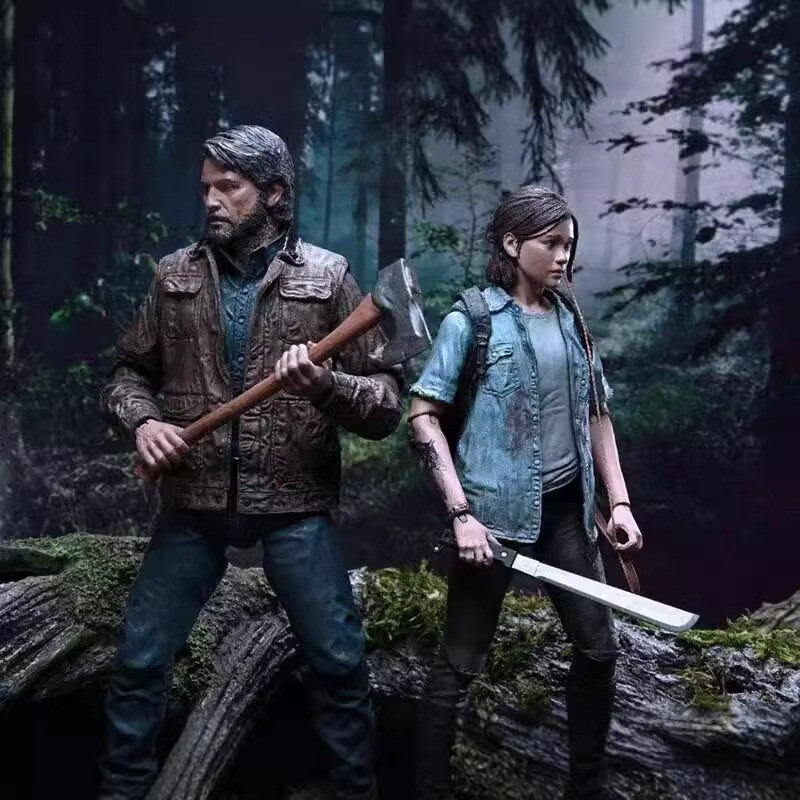 The Last Survivor Doomsday Joel Ellie Double Suit Action Figure Model Boxed Jewelry