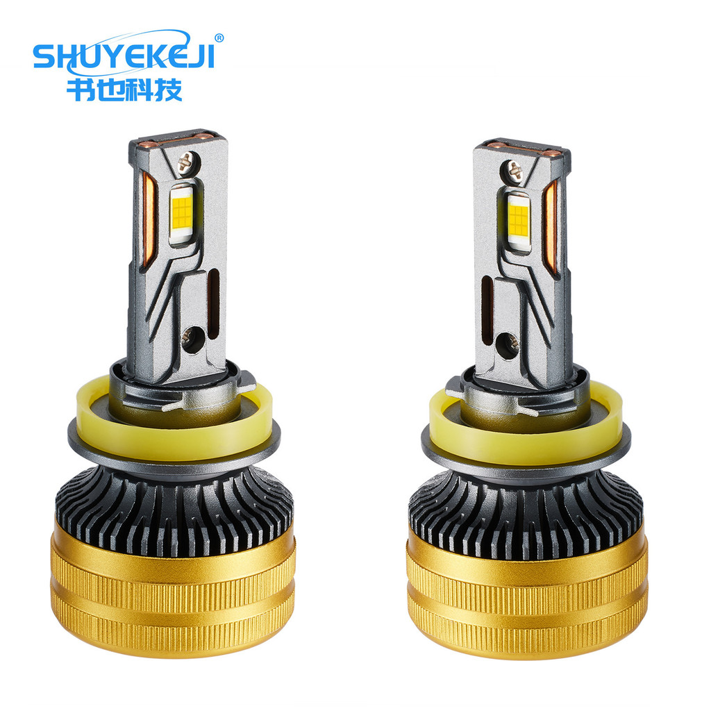 ไฟหน้ารถ 120Wled H7H4 หลอดไฟกําลังสูงดัดแปลงหลอดทองแดงคู่ Cross-Border ไฟหน้า led ขายดี