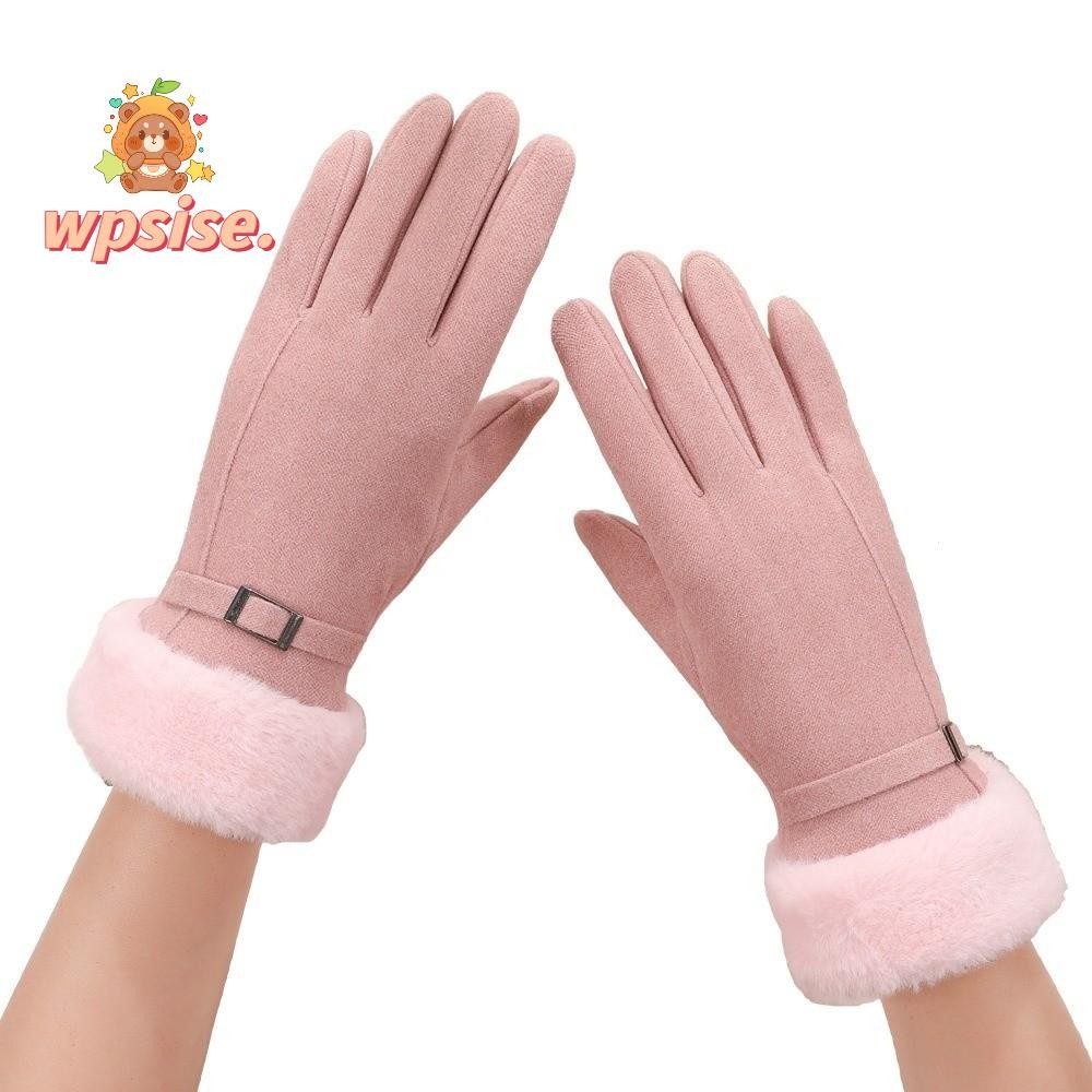 ถุงมือเพลิชนุ่มสัมผัสหน้าจอยามหนาว ป้องกันลมและความเย็น สำหรับขับรถ และเป็นของขวัญที่ดี