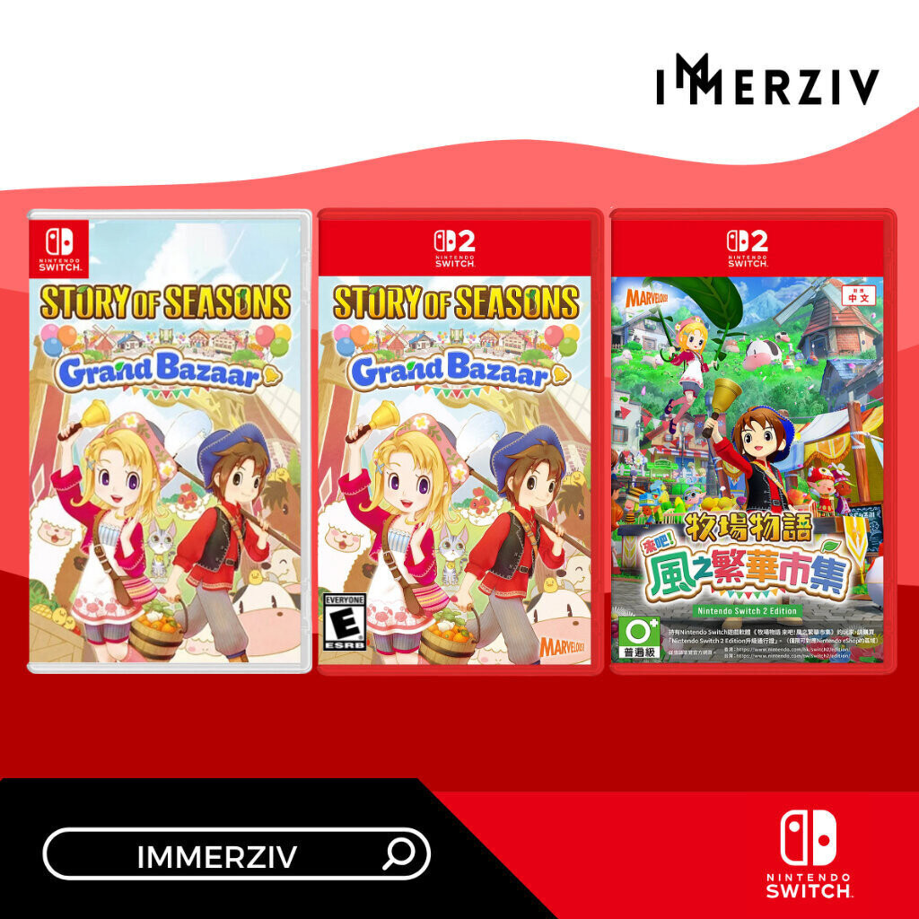 (พร้อมส่ง) SWITCH STORY OF SEASONS: GRAND BAZAAR (GAME) (ENG)