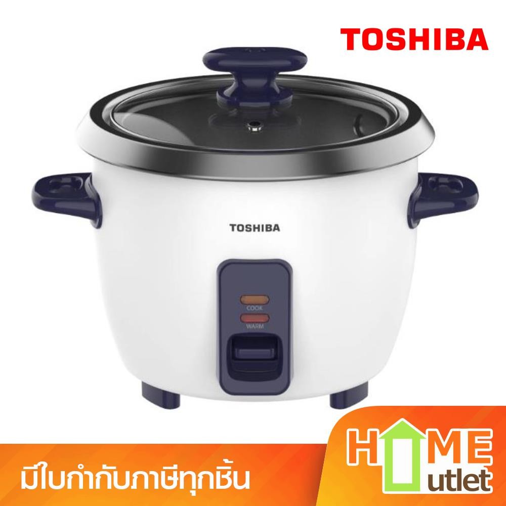 TOSHIBA หม้อหุงข้าวไฟฟ้า 0.6 ลิตร รุ่น RC-6MHUTH(B) (24720)