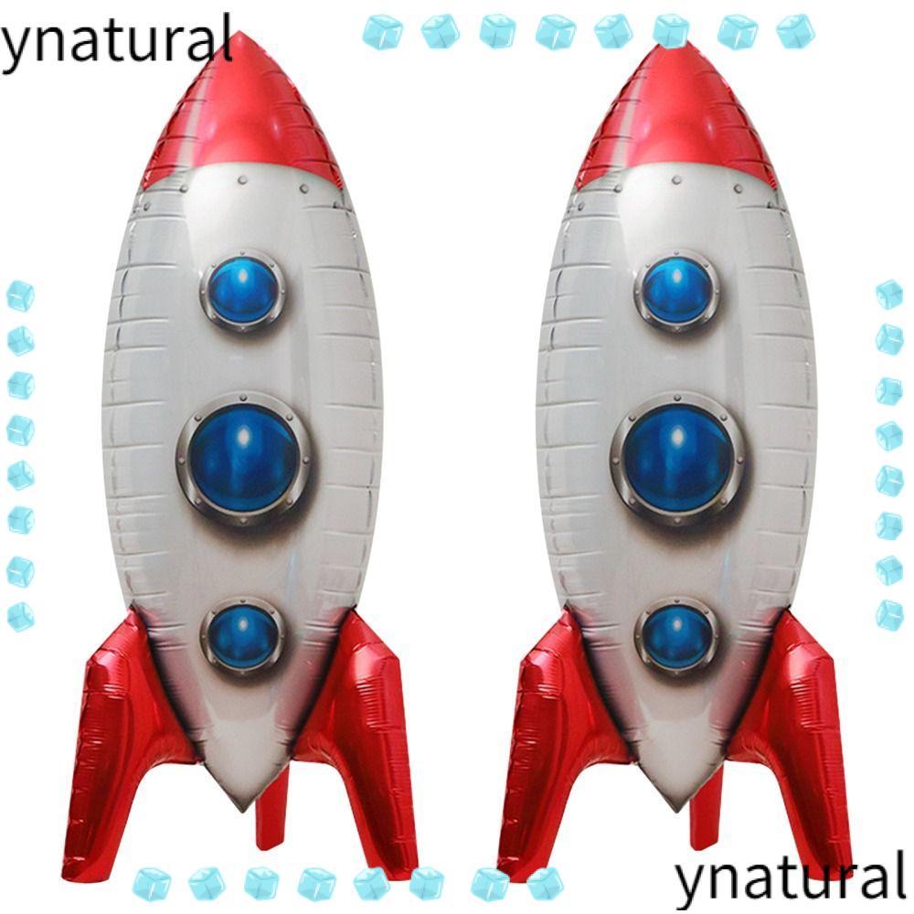 YNATURAL ลูกโป่งฮีเลียม, ลูกโป่งฟอยล์ 4D Rocket, ผู้ผลิต Rocket Mylar Balloon Boy