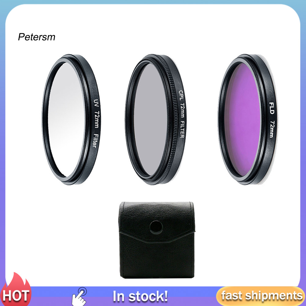 PP Professional UV CPL Polarizer FLD Photo Photo Photo Photo Photo Photography Filter Kit สําหรับกล้