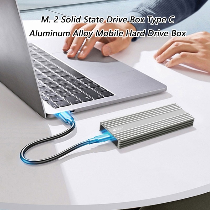 Orangesea อลูมิเนียม M 2 SATAs NVMe Enclosure รองรับ 5Gbps 10Gbps สําหรับการถ่ายโอนไฟล์ไร้รอยต่อ
