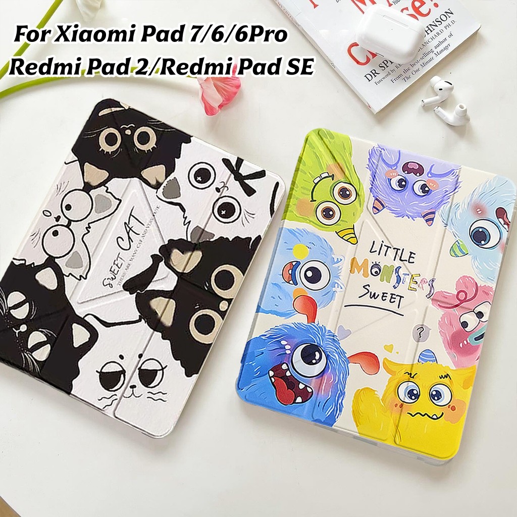 เคสใสY-shaped for Redmi Pad 2 Xiaomi Pad 7/7Pro Redmi Pad SE 11นิ้ว Xiaomi Pad6 พร้อมถาดใส่ปากกา
