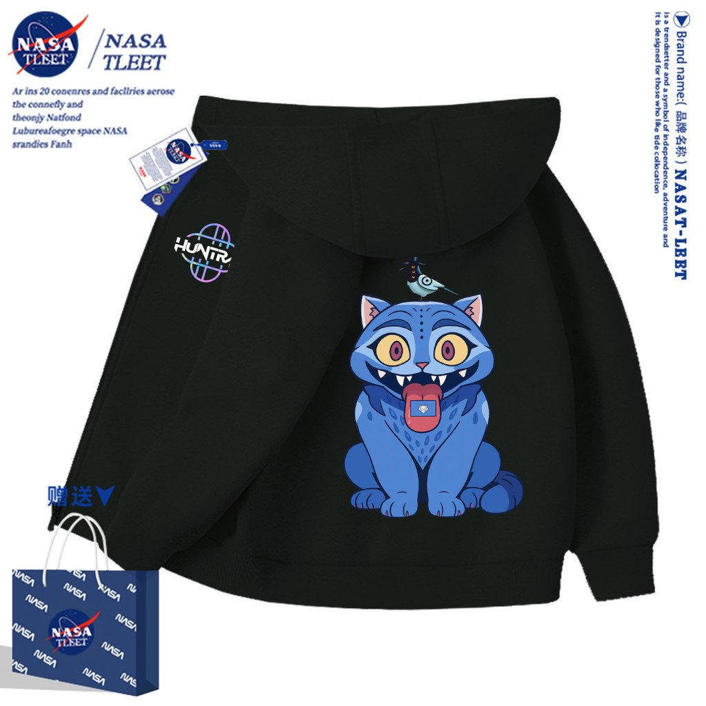โค้ทฮุ๊ดนักล่าปีศาจ สไตล์ใหม่ NASA2025 แบบเวสเทิร์น สำหรับสาวๆ ในมหาวิทยาลัย