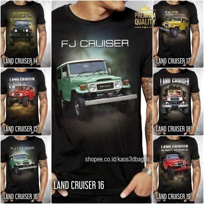 เสื้อยืดแฟชั่น FJ40 2025 Toyota Hardtop Land Cruiser วัสดุพรีเมียม สำหรับทั้งครอบครัว