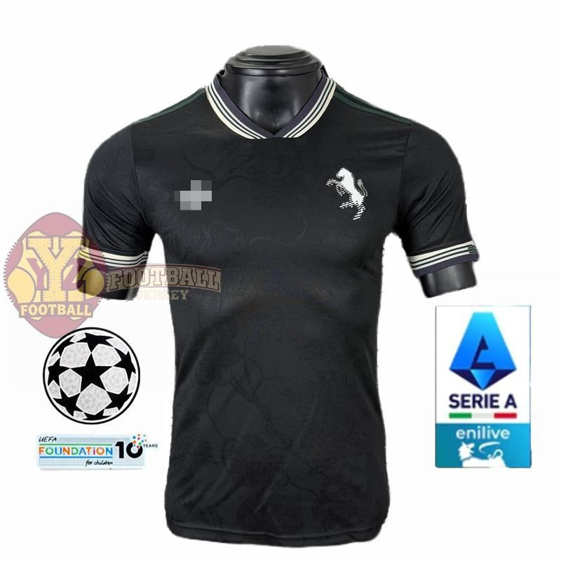 S-XXL Player Version 2025/26 Juventus 3rd Football Jersey - รุ่นผู้เล่นแขนสั้นพร้อมชื่อและหมายเลขที่