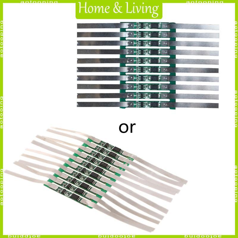 AOTOO 10 ชิ้น 3 7 โวลต์ 3A 18650 Charger Over Charge สําหรับแผ่นป้องกันเข็มขัดบัดกรี