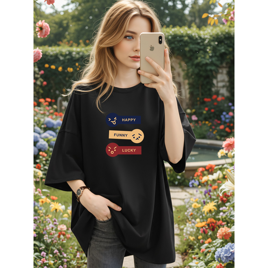 2Y789 [AIYOU] M-5XL TShirt ผู้หญิง TShirt Plus ขนาด T เสื้อเสื้อ T เสื้อผ้าผ้าไหมหลวมเสื้อยืดพิมพ์เส