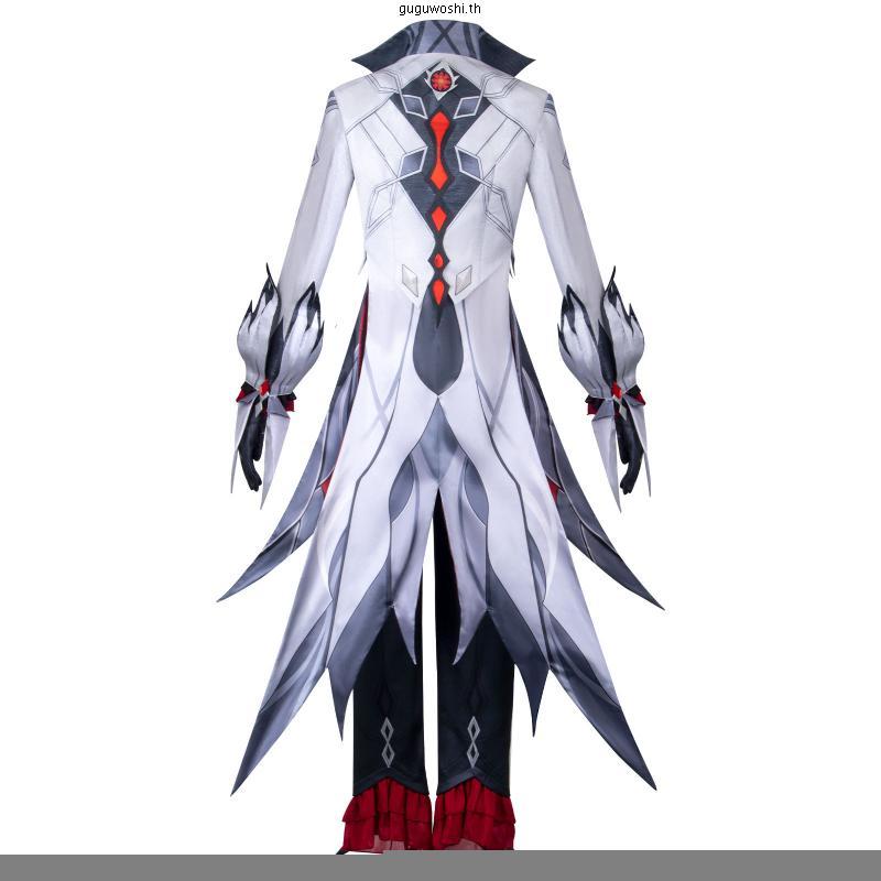 Sqd Genshin Impact อะนิเมะ Arlecchino คอสเพลย์เครื่องแต่งกาย Fatui Coat กางเกงชุดเต็มชุด Hallween Pa