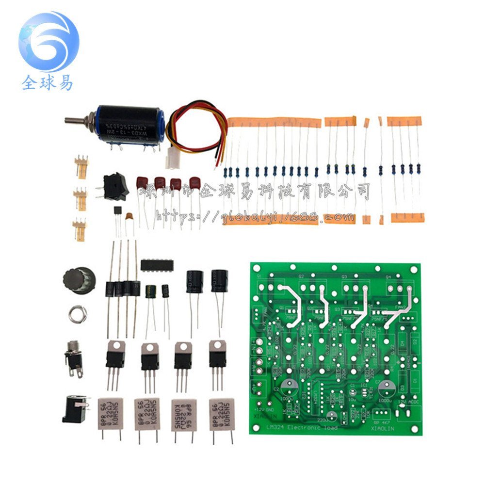 โหลด/72V 150W 0-10A อิเล็กทรอนิกส์ LM324 เครื่องทดสอบอิเล็กทรอนิกส์ 6H1N