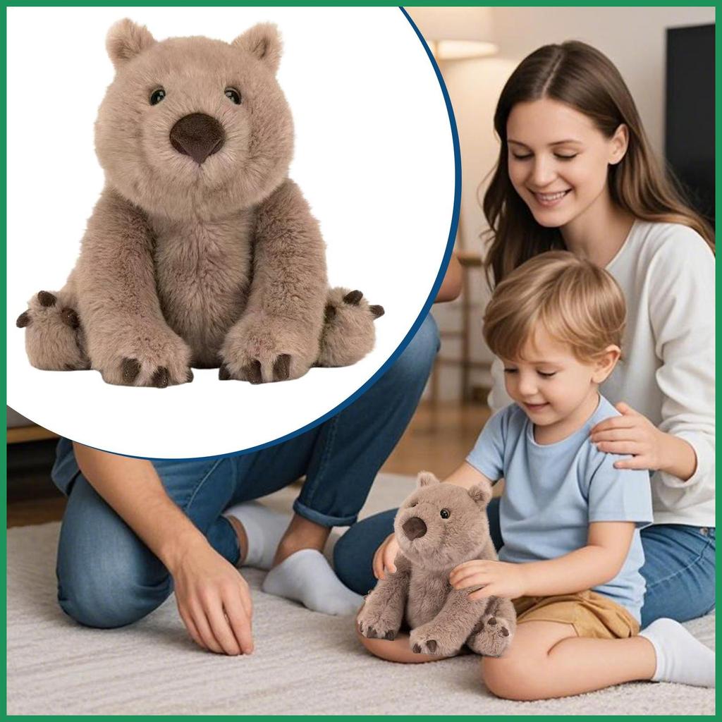 Wombat Plush นุ่มน่ารักการ์ตูนตุ๊กตาตุ๊กตาตกแต่งตุ๊กตาสําหรับเพื่อนครอบครัวเด็กวัยรุ่นเยาวชนชายหญิงเ