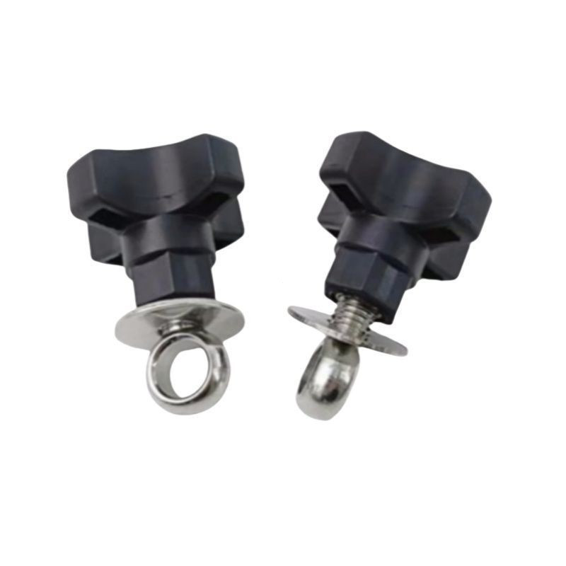 Star Nut แหวนสกรูลําเลียง Guardrail อุปกรณ์เสริมวงเล็บ M10 เกลียวไนลอนสีดํา Handle ขนาด C I21R- && *