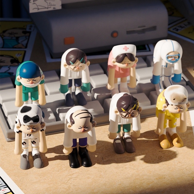 Medical mo Medical Industry Mystery Box Figure Doctor mo Medical Worker อินเทรนด์เล่นของขวัญ Medical