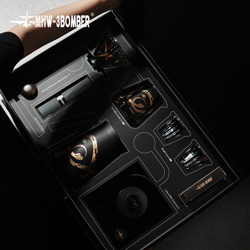 [ปีงูจํากัด] MHW-3BOMBER Bomber Hand Brew Coffee Maker Set Hand Brew Coffee Appliance Gift Box W0RL