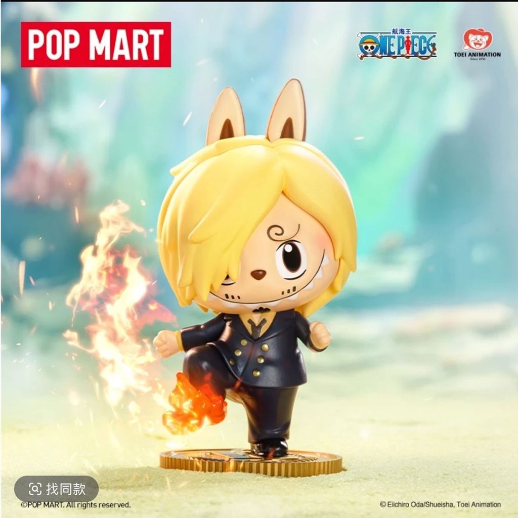 สินค้าใหม่พร้อมส่ง! POPMART One Piece Series Figure Mystery Box มีตัวละครLABUBU, Chopper และLuffy