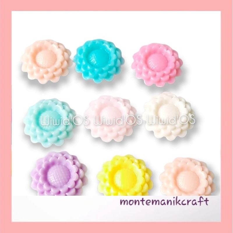 BEADS (8 ชิ้น) 18 MM MONTANIK CRAFT FLOWER BEADS