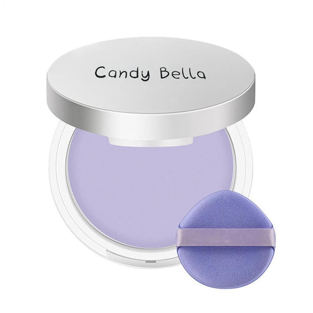 Matte Face Powder 11g Makeup Powder with Powder Puff Lavender Pressed Powder Long Lasting Makeup Pre
