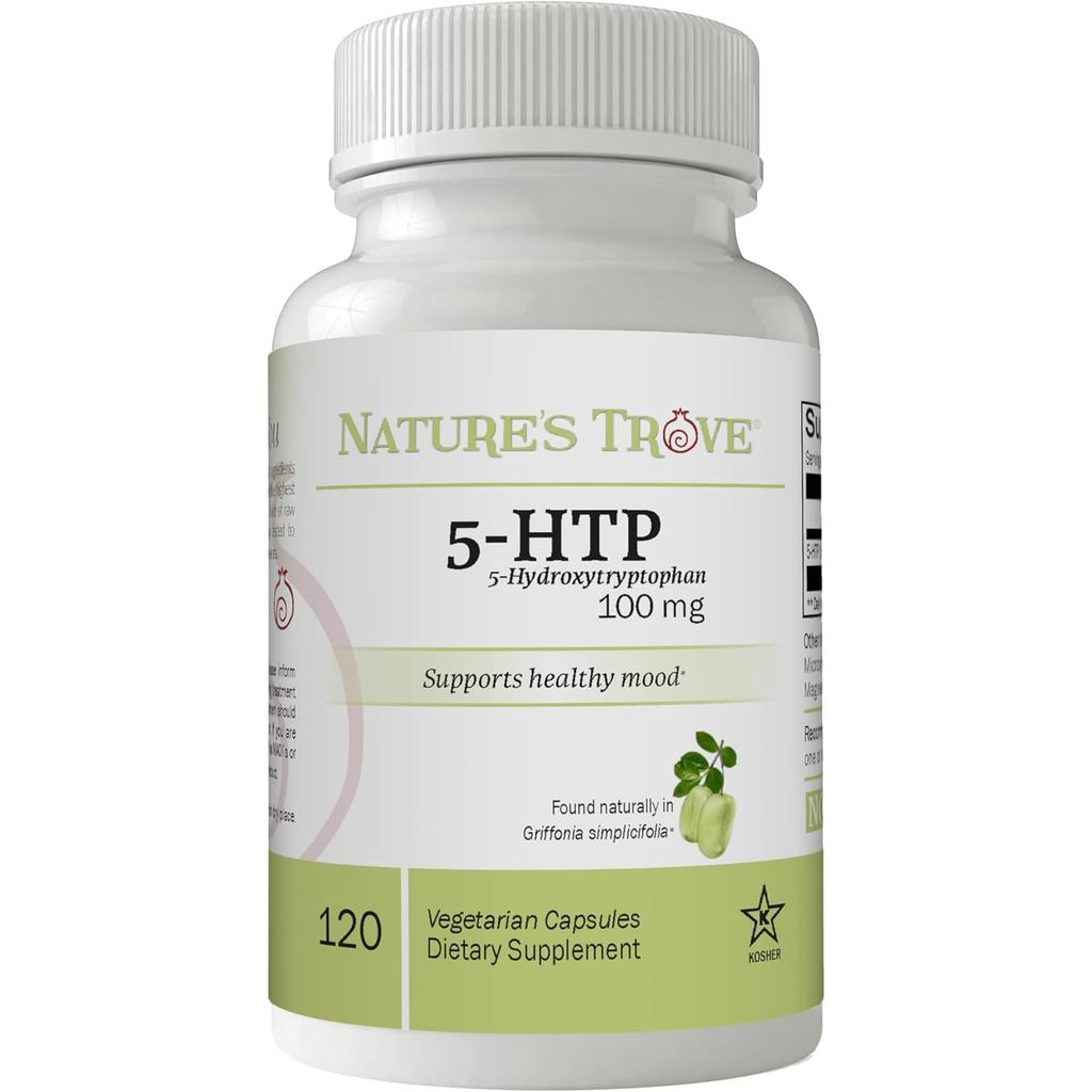 Natures Trove 5-HTP 100mg 120 แคปซูลมังสวิรัติ