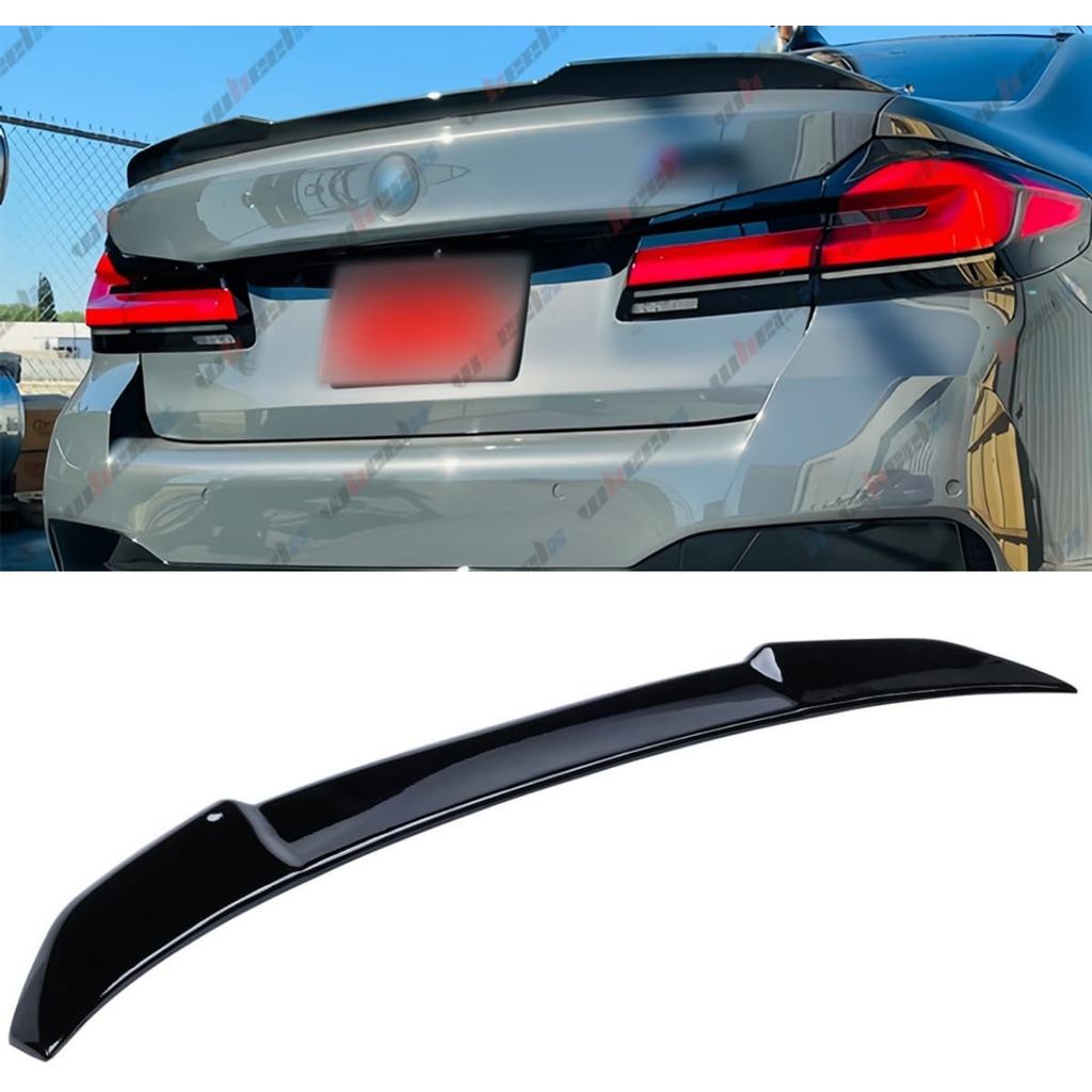 สปอยเลอร์หลังใช้งานร่วมกับ 2017-2023 BMW G30 5 Series F90 M5, CS สไตล์ Duckbill Trunk ภายนอกสูง Kick