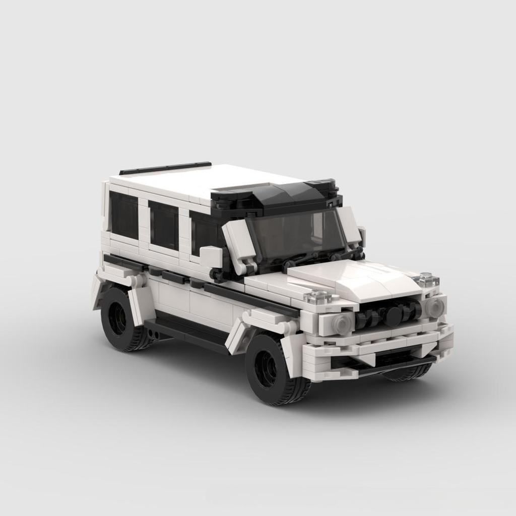Moc Building Blocks Creative ในประเทศ Hardcore Mercedes-Benz Big G63 Mercedes-Benz Kit Racing ความเร