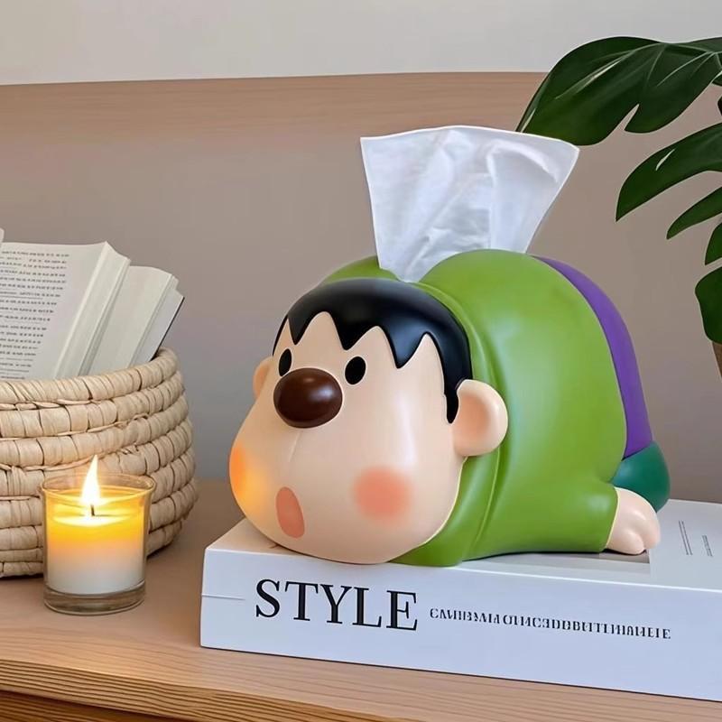 การ์ตูนเครยอนชินจังกล่องกระดาษทิชชูความจุขนาดใหญ่ผู้ถือกระดาษทิชชูบ้านหอพักซัพพลาย - รูปที่ 6