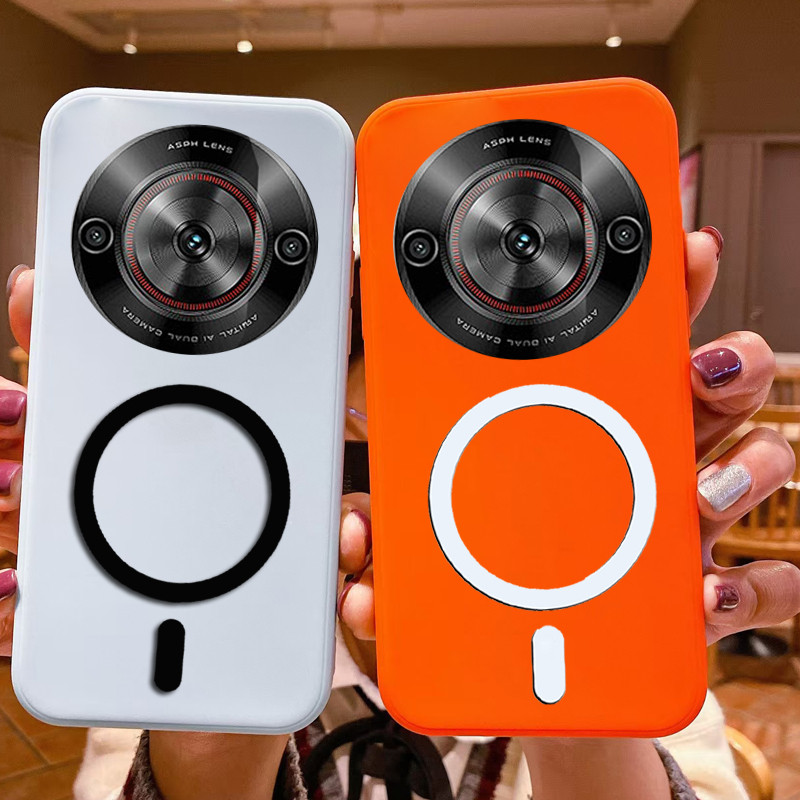 สําหรับ ZTE Nubia Focus 2 5G / Focus Pro / Focus 5G TPU ฝาครอบป้องกันพร้อมสติกเกอร์แม่เหล็ก