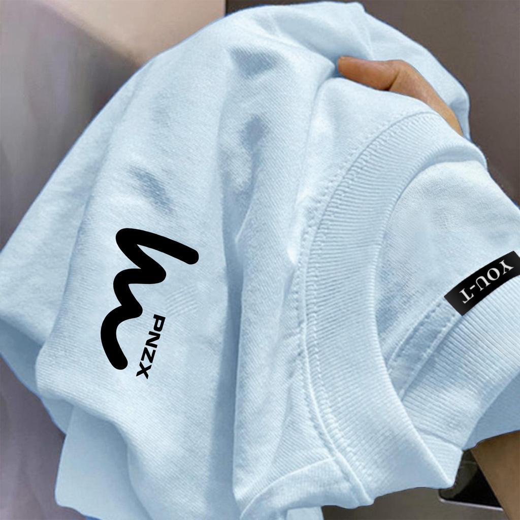 ChillTee📦เสื้อยืดแขนสั้นผู้ชาย วินเทจอเมริกัน  สีพื้น 'PNZX' ผ้าCOTTONผ้าฝ้ายใส่สบาย สไตล์เกาหลี เสื้อยืด เสื้อเท่ๆ【COD】 - รูปที่ 3