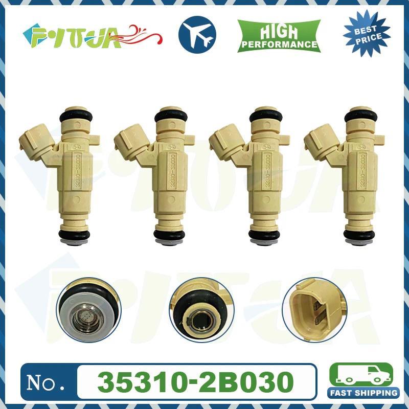 4 ชิ้นหัวฉีดน้ํามันเชื้อเพลิง 35310-2B030 Fit สําหรับ Hyundai KIA 353102B030 35310 2B030