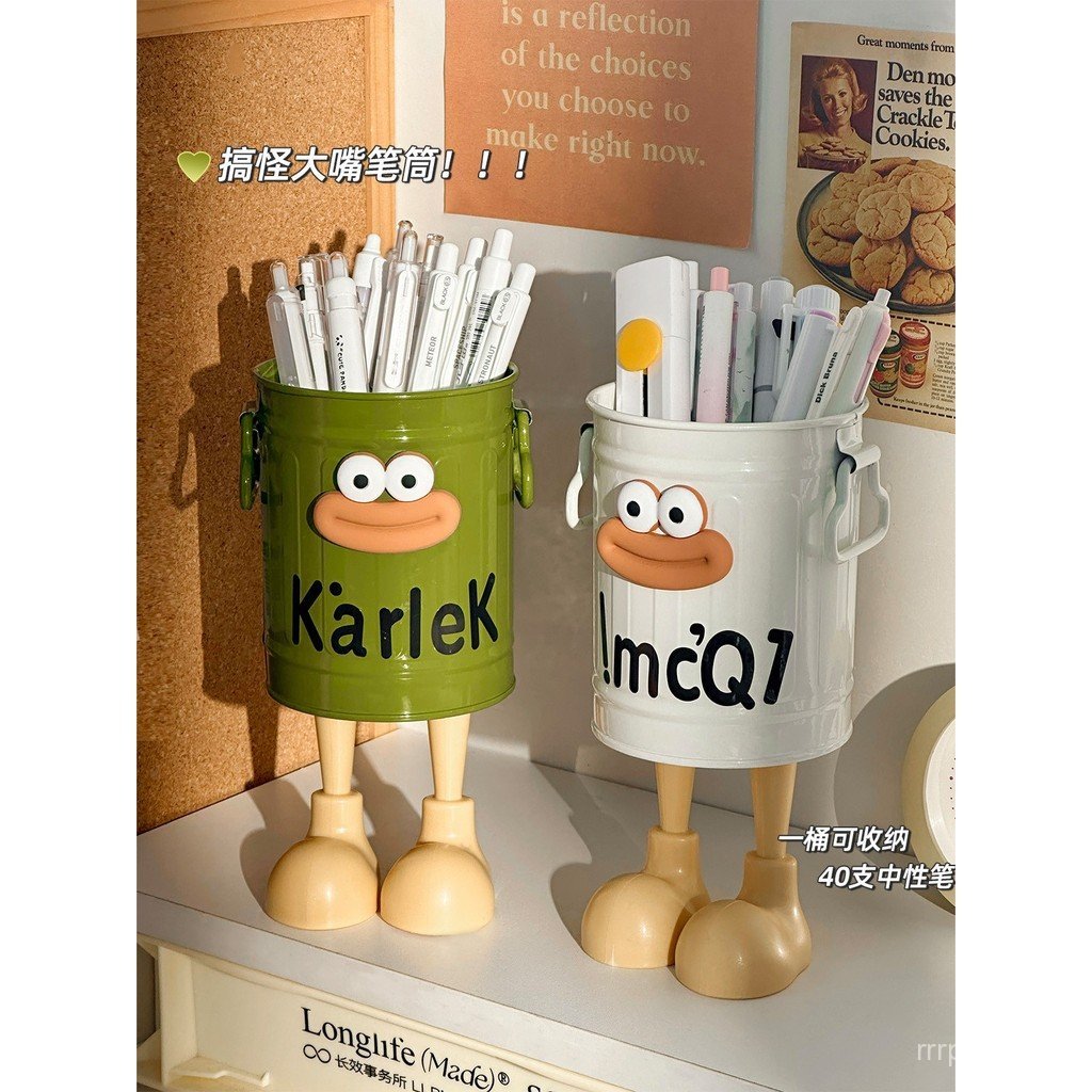 ชั้นจัดเก็บมูลค่าสูงสนุก Erfun สํานักงานนักเรียนความจุขนาดใหญ่เฉพาะปากกาน่ารักบาร์เรลเครื่องเขียนที่