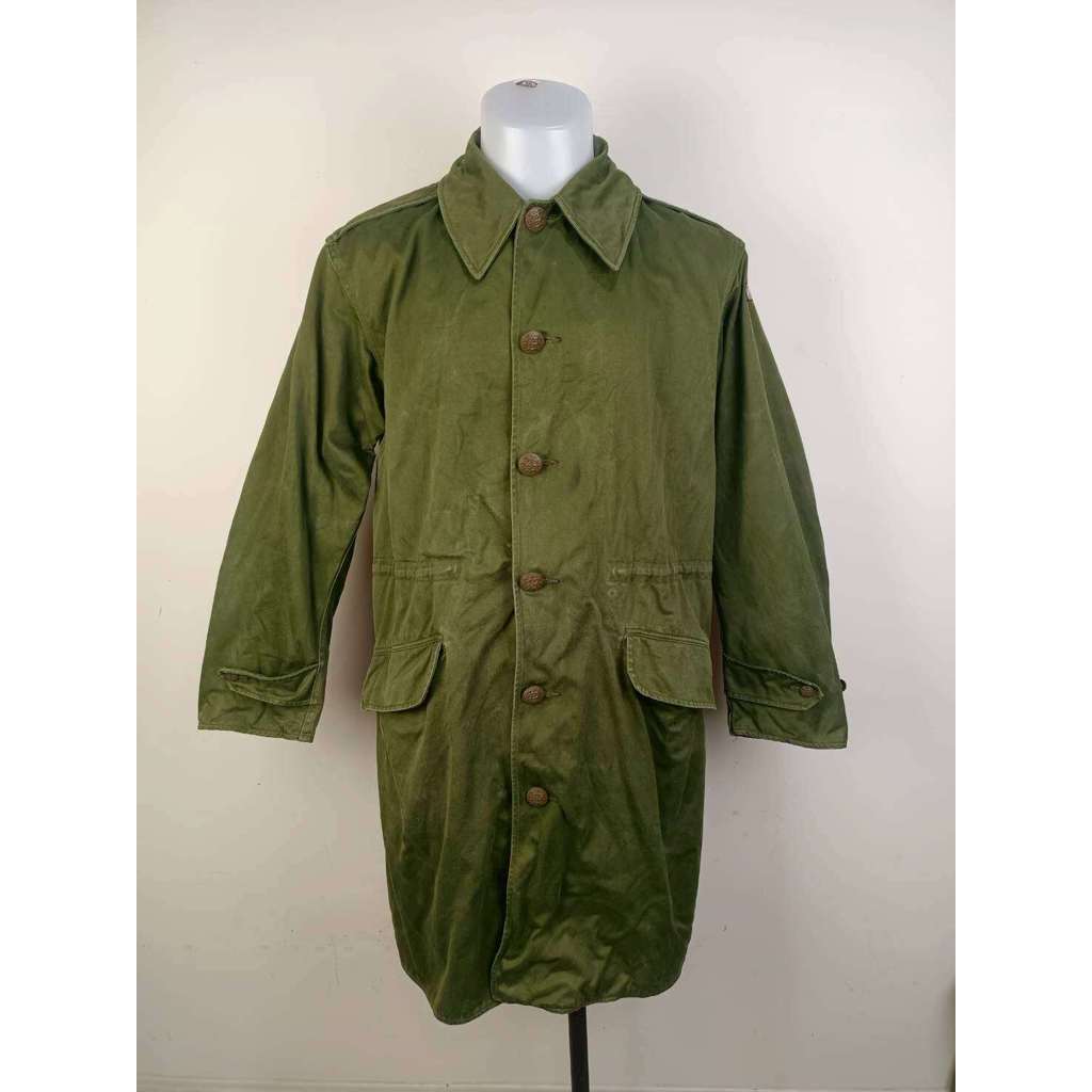 I594 🇩🇰 เสื้อทหาร เดนมาร์ก Praka Vintage70s (ของแท้) อก 50 (อ่านรายละเอียดด้านล่างให้ครบ)
มือ 2 สภาพ