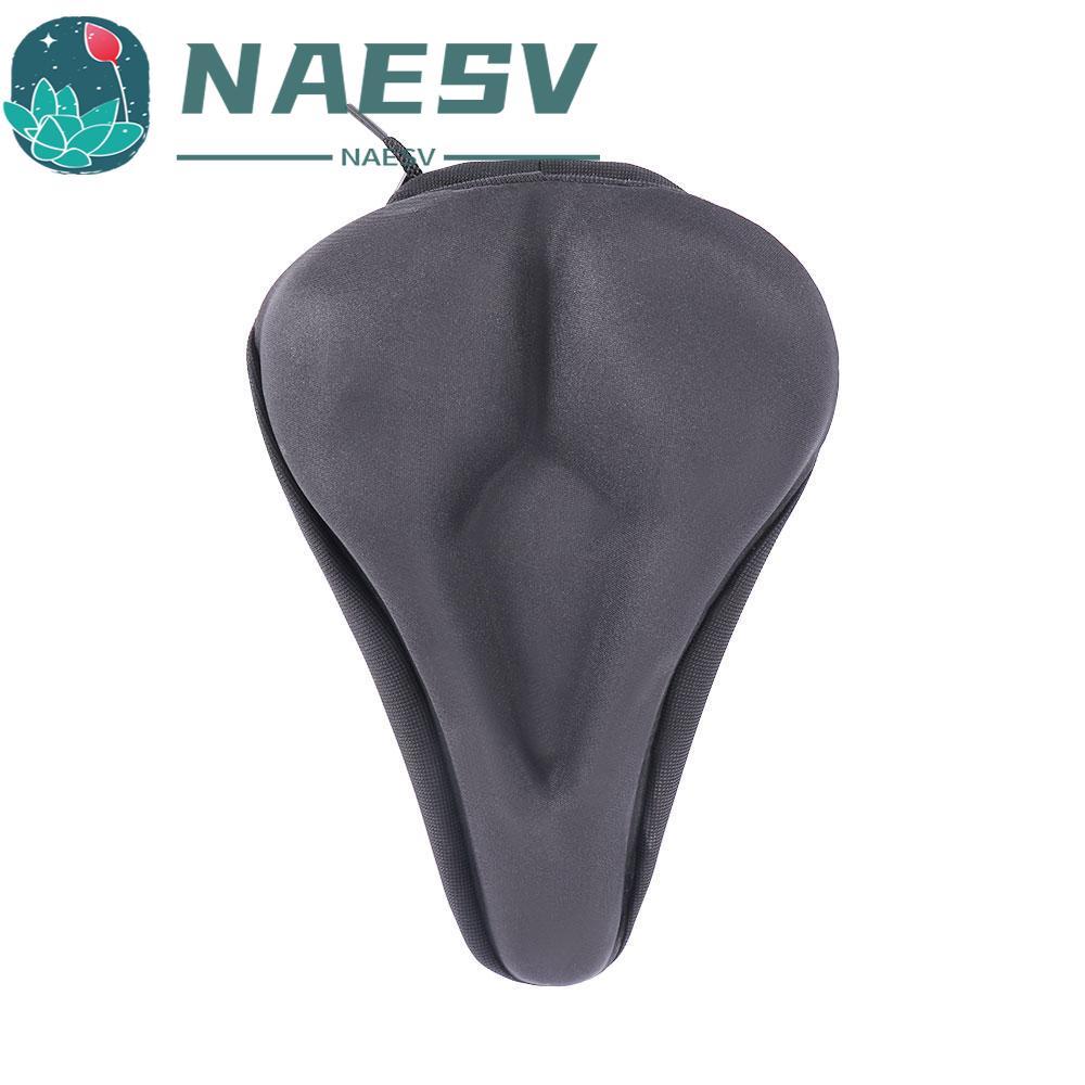 NAESV ชิ้นส่วนจักรยานสีดํา Comfort Cushion Soft Sporty จักรยาน Cycle Bike Seat