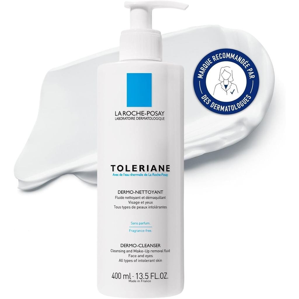 Toleriane Toleriane Cleanser Makeup Remover เหมาะสําหรับผิวแพ้ง่าย Hypoallergenic ส่วนผสมปราศจากสิว 