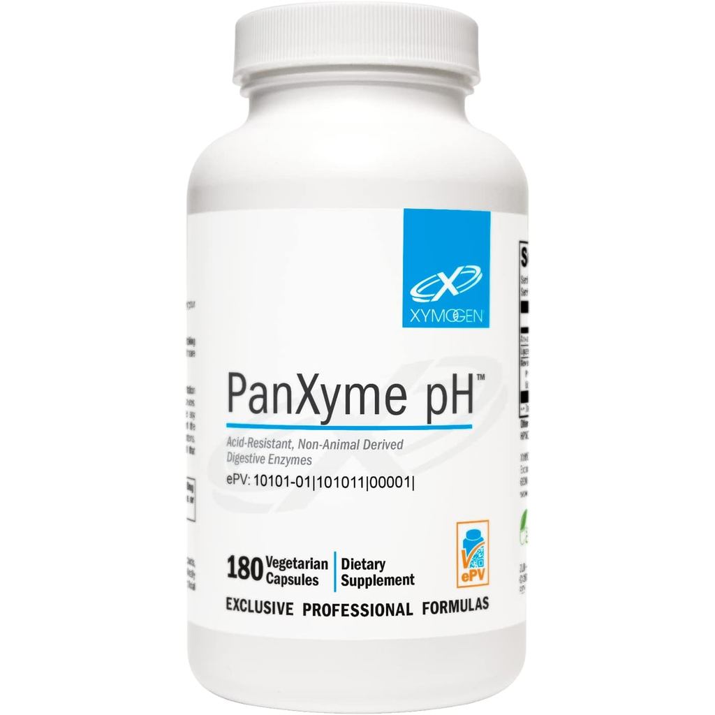 XYMOGEN PanXyme pH - เอนไซม์ย่อยอาหารสําหรับ Gut Health - Amylase, Lipase, และ Protease Enzyme - อาห
