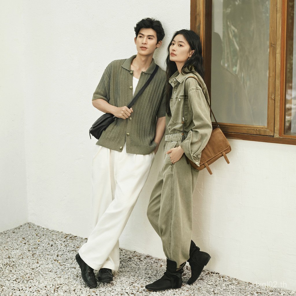 Qiuzhen กระเป๋าห้อยไหล่ สไตล์เรโทร สำหรับทุกวัน และเหมาะสมกับทุกโอกาส