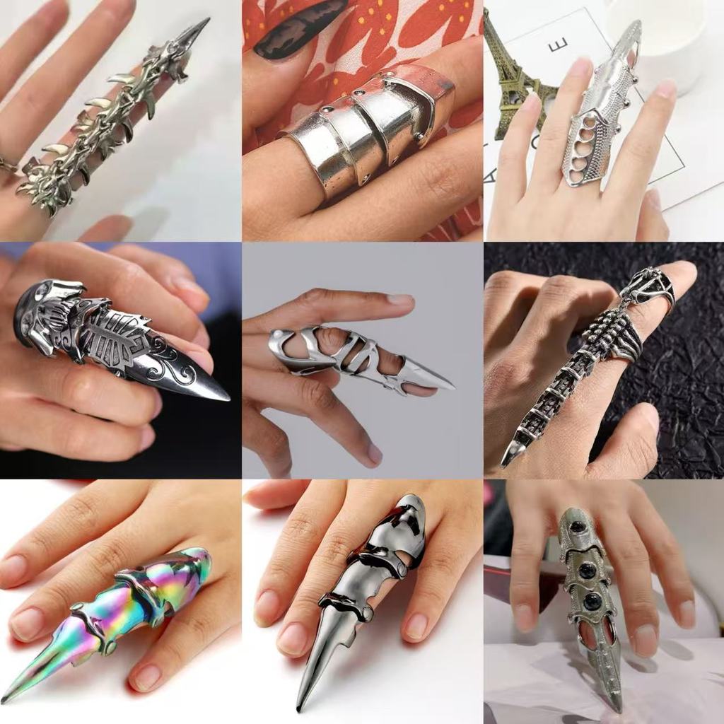แหวนเกราะในธีมไซเบอร์ปังค์ สำหรับคอสเพลย์ พร้อมสวมใส่ได้ทั้งผู้ชายและผู้หญิง