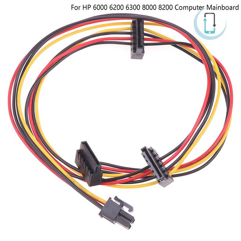 [AT] 4Pin ถึง 2-Port HDD SSD SATA Power Socket Cable Conector สําหรับ 6000 6200 6300 8000 8100 8200p