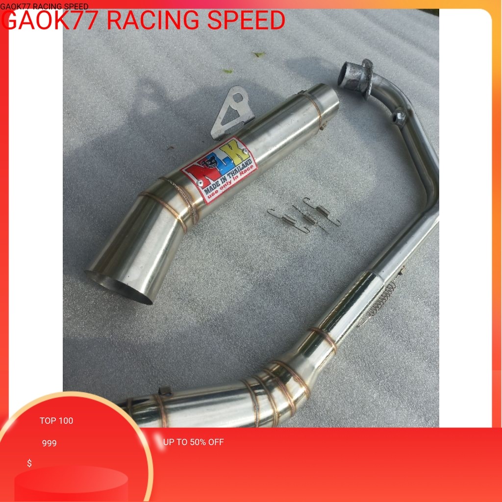 1 ชุด NLK ท่อไอเสีย Super เปิดท่อสําหรับ Raider 150 fi carb Fz150i Y15ZR Lc135 R15 v2 v3 Rs150 Gsx150 Mt15 Megapro Neotech Cb150r ใหม่ ราคา ถูกที่สุด ดีลบีเคเค