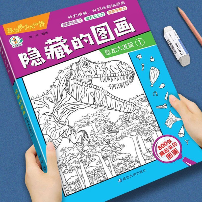 隐藏的图画大开本 图画捉迷藏阅读绘本儿童找不同益智游戏书Hidden Picture Big Book Picture Hide and Seek xianfeixiong6.my20251027