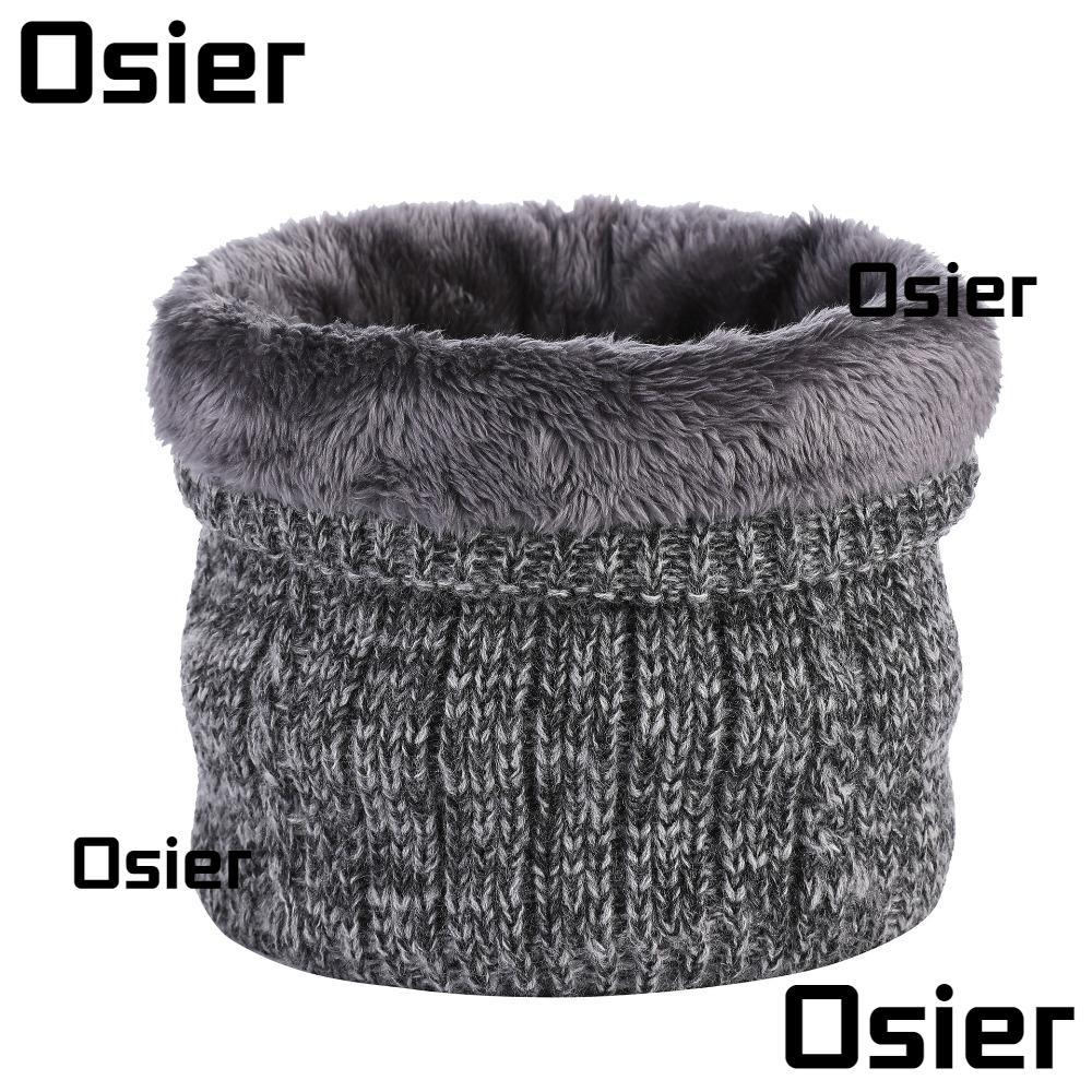 ผ้าพันคอถัก OSIER แบบสองชั้นบุขนแกะ สวมใส่ง่าย อบอุ่นกันลม ในฤดูหนาว และเหมาะสำหรับกิจกรรมกลางแจ้ง