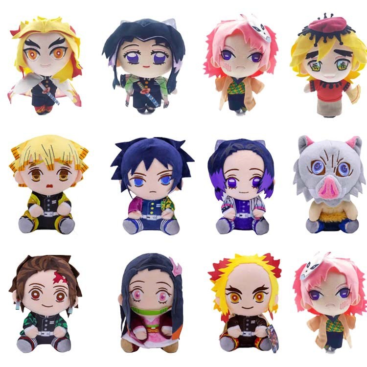 พร้อมส่ง ตุ๊กตา demon slayer figure demon slayer plush doll akaza buzzmod doma wcf ichiban kuji qpos