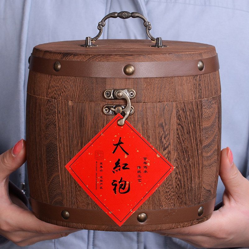 武夷山大红袍岩茶浓香型茶叶花果香肉桂水仙乌龙茶散装罐装礼盒装Wuyishan Dahongpao Rock Tea Luzhou-flavor Tea Flowers and Fruits202510