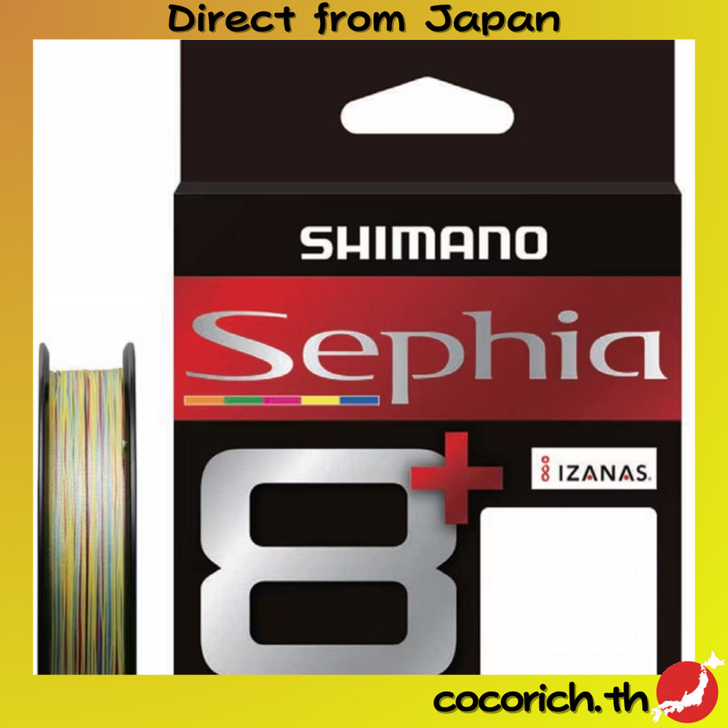 Shimano PE สายเบ็ดเซฟิเรีย 8+ ความยาว 10m x 5 สี ความหนา 0.6ฟลอโร LD-E61T สำหรับการจิก Gregging (จิ๊