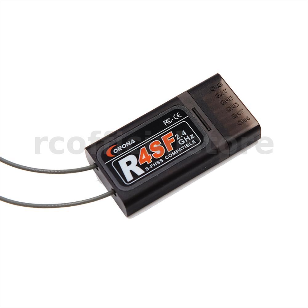 CORONA R4SF 2.4GHZ 4CH S-FHSS RC Receiver สําหรับ FUTABA T6J T8J T10J T14SG RC เครื่องส่งสัญญาณ