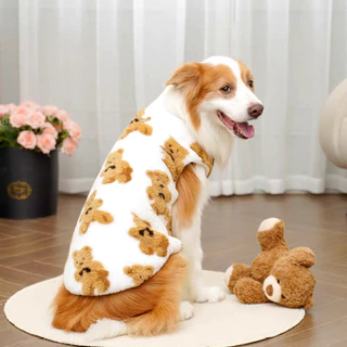 🇹🇭พร้อมส่ง🇹🇭 🐶🐕 เสื้อผ้าสำลีขนปุยนุ่มนิ่ม สำหรับ สุนัขพันธุ์กลาง ถึง หมาใหญ่