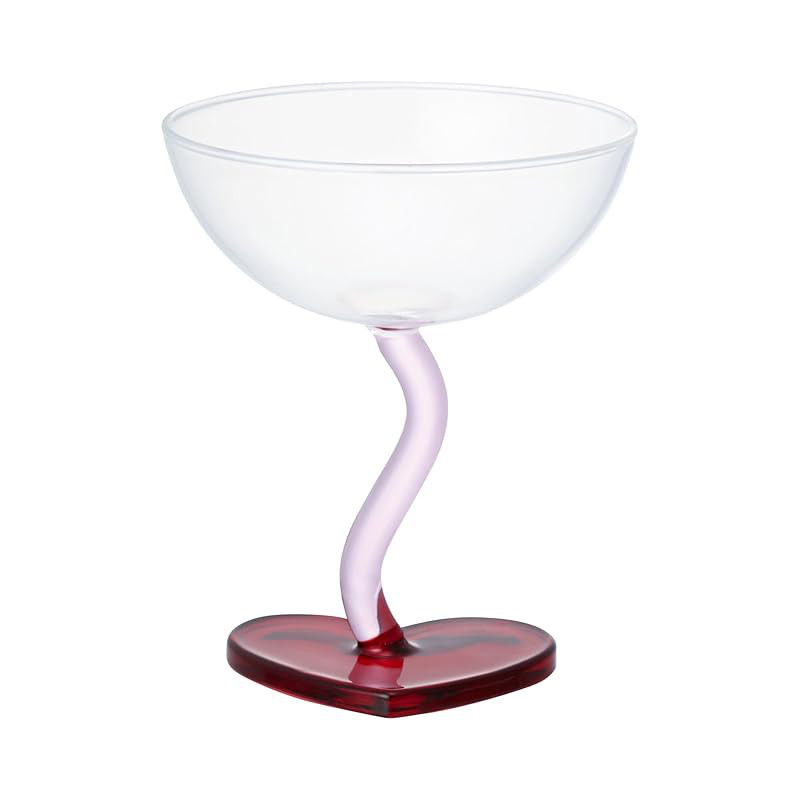 Francfranc Heart Dessert Glass - Red