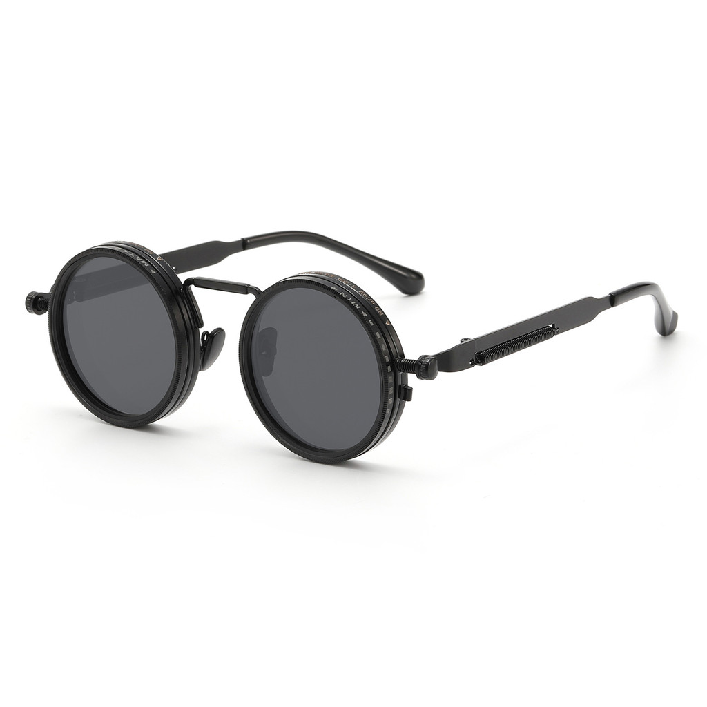 Vintage ND9 Punk Sun Glasses ฟิลเตอร์ UV 9 ระดับ รวมเคสป้องกัน